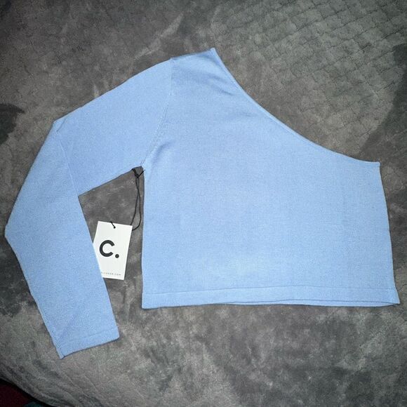 NWTs Callahan Knitwear Lora One Shoulder Size Small - Picture 2 of 5